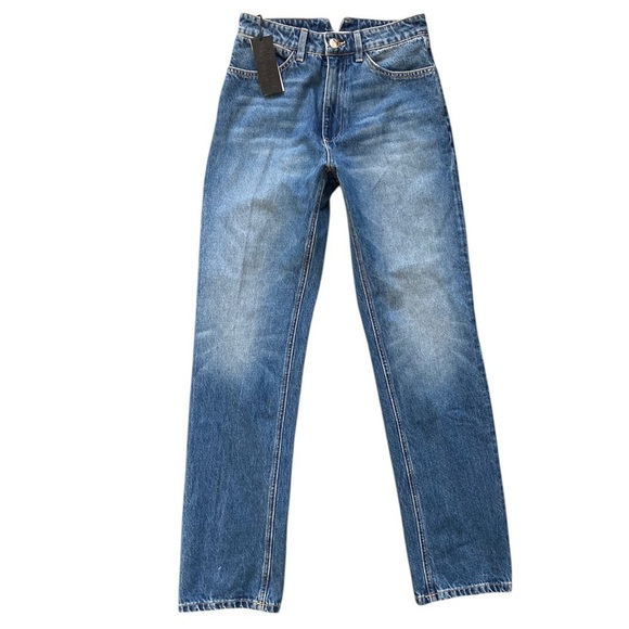 SPRWMN Straight Leg Denim Jeans NWT High Rise Size 26 Cotton - Picture 3 of 11